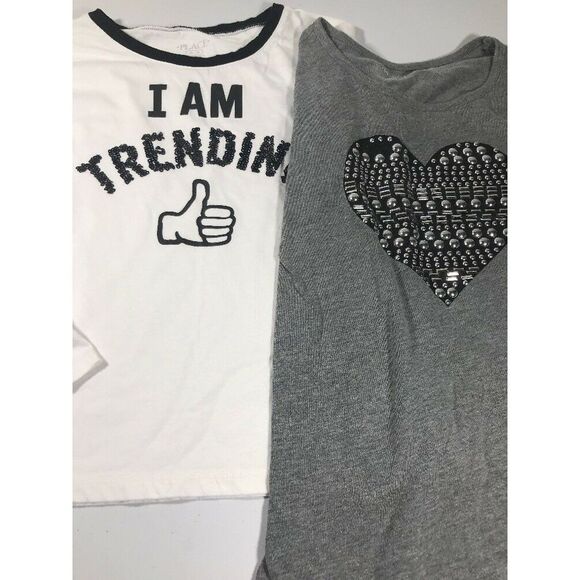 Childrens Place  Girls Studded T Shirt  Size Xlarge 14  - Picture 2 of 6